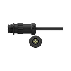 C412 DATA COLLECTOR CONNECTOR, 4 SOCKET TYCO/AMP CONNECTOR FOR SINGLE CHANNEL TACHOMETER INPUT