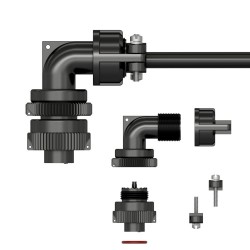 CK-D2D 2 Socket Mil-Spec Right-Angle Connector Kit, Polyurethane Molded, 250 °F (121 °C) Max Temp