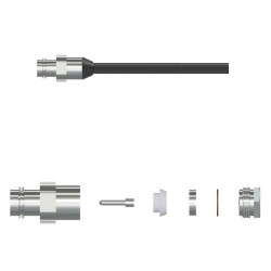  CK-E BNC Jack Connector Kit, 121 °C Max Temp