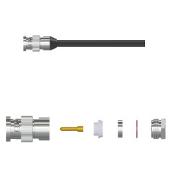  CK-F BNC Plug Connector Kit, 121 °C Max Temp