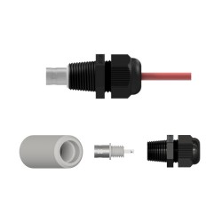 CK-EMPP Molded BNC Jack Connector Kit with Nylon Threaded Protector