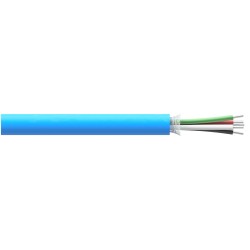 CB194 4 Conductor Cable, Blue Thermoplastic Elastomer (TPE) Jacket