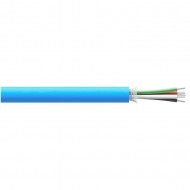 CB194 4 Conductor Cable, Blue Thermoplastic Elastomer (TPE) Jacket