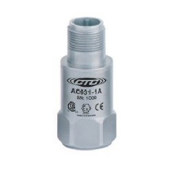 AC931 Low Capacitance, Class I, Division 2/Zone 2 Accelerometer, Top Exit Connector/Cable, 10 mV/g