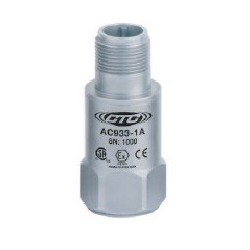 AC933 Low Capacitance, Class I, Division 2/Zone 2 Accelerometer, Top Exit Connector/Cable, 50 mV/g