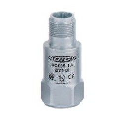 AC935 Low Capacitance, Class I, Division 2/Zone 2 Accelerometer, Top Exit Connector/Cable, 100 mV/g