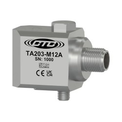 TA203-M12A PREMIUM KETTŐS KIMENETŰ, HŐMÉRSÉKLET ÉS REZGÉSGYORSULÁS ÉRZÉKELŐ, OLDALSÓ KIVEZETÉSŰ 4 TŰS M12 CSATLAKOZÓ