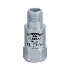 AC913 Low Capacitance, Intrinsically Safe Accelerometer, Top Exit Connector/Cable, 50 mV/g