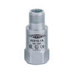 AC915 Low Capacitance, Intrinsically Safe Accelerometer, Top Exit Connector/Cable, 100 mV/g