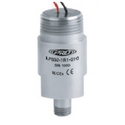 LP852-5XC IEC Certified (IECEx), Loop Power Sensor, Velocity, 4-20 mA, Top Exit Flying Leads