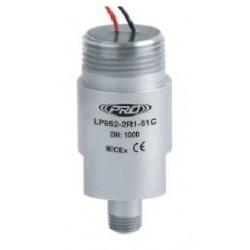 LP952-5XC IECEx minősítésű, loop power rezgésgyorsulás érzékelő és távadó: 4-20 mA, felső kivezetésű szabad vezetékér