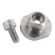 MH107-2B - Quick disconnect stud with through-hole mounting, 1/4-28 socket head cap screw included