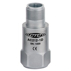 AC212 Low & High Frequency Accelerometer, Top Exit Connector, 250 mV/g  NOT AVALIABLE!