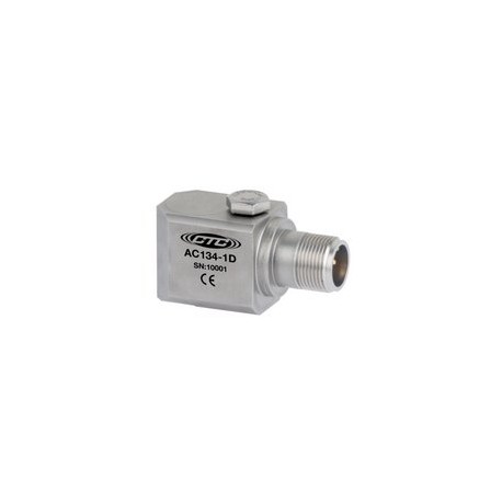 AC134 Low & High Frequency Accelerometer, Side Exit Connector, 500 mV/g
