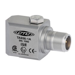 TA936 Class I, Division 2/Zone 2 Accelerometer, Dual Output, Temperature/Acceleration, 100 mV/g, 10 mV/°C