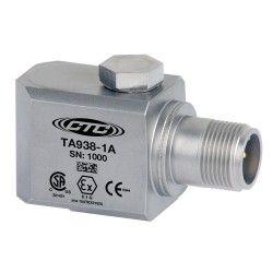 TA938 Class I, Division 2/Zone 2 Accelerometer, Dual Output, Temperature/Acceleration, M8 Captive Bolt, 100 mV/g, 10 mV/°C