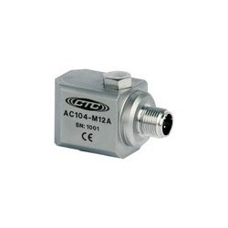 AC104-M12A Multi-Purpose Accelerometer, Side Exit M12 Connector, 100 mV/g