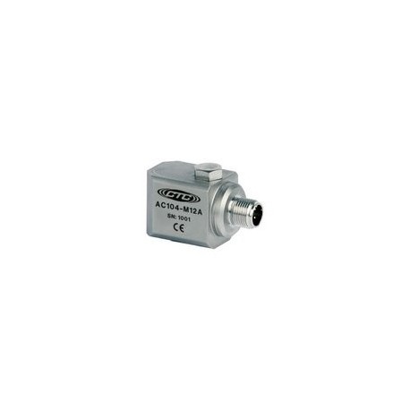 AC104-M12A Multi-Purpose Accelerometer, Side Exit M12 Connector, 100 mV/g