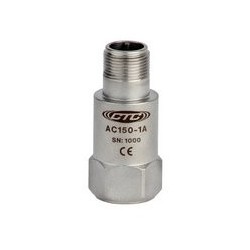 AC150 Low Cost Accelerometer, Top Exit Connector/Cable, 100 mV/g