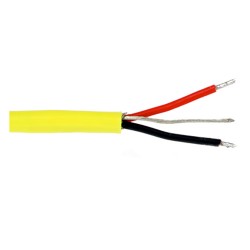 CB111 - Twisted, shielded pair cable, yellow Teflon jacket