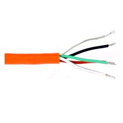 CB119 - 4 conductor orange Teflon jacketed cable