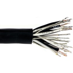 CB122 - 12 pair Multi-conductor black thermoplastic elastomer (TPE) jacketed cable, DISCONTINUED!