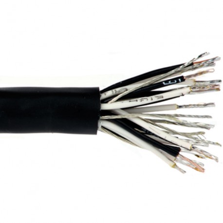 CB122 - 12 pár Multi vezeték, fekete termoplasztikus elasztomer (TPE) burkolatú kábel