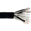 CB122 - 12 pair Multi-conductor black thermoplastic elastomer (TPE) jacketed cable, DISCONTINUED!