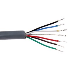 CB123 - 6 Conductor Gray Polyurethane Jacketed Cable