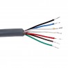 CB123 - 6 Conductor Gray Polyurethane Jacketed Cable