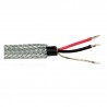CB810 - Twisted, shielded pair, black light weight polyurethane jacketed cable, stainless steel braided sheathing