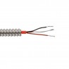 CB606 - Twisted, shielded pair, red Teflon cable