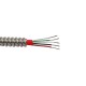 CB618 - 4 conductor cable, red Teflon, heavy duty stainless steel armor