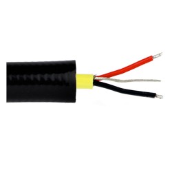 CB511 - sodrott, árnyékolt pár, sárga Teflon kábel, hidraulikus tömlővédő