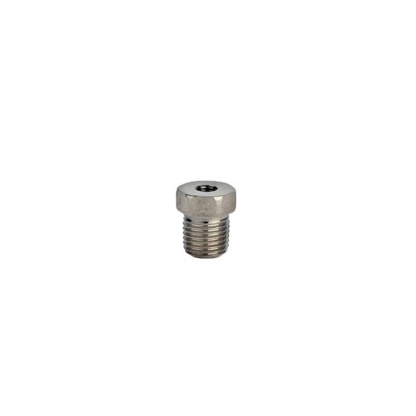 MH108-14B 1/2" NPT plug to 1/4-28 threaded hole adapter