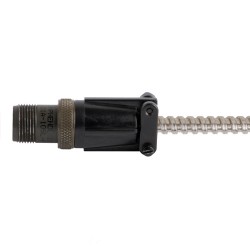 R2H - 2 Pin MIL-style connector for use with armor jacketed cables