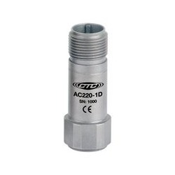 AC220 High Frequency mini-MIL Accelerometer, Top Exit Connector/Cable, 10 mV/g