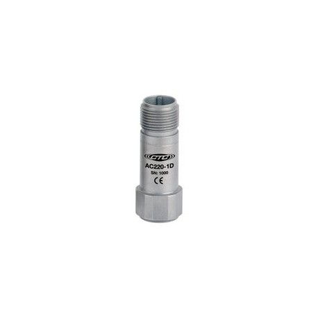 AC220 rezgésgyorsulás érzékelő: 10 mV/g érzékenység, kis méretű, nagy frekvenciás, felső kivezetésű