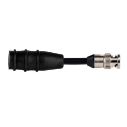 CB918-1A - Custom adapter, 2 socket seal tight boot connector and BNC jack, 3/4" (19.05 mm) exposed cable