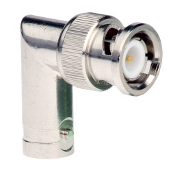 CB919-1A - Right angle BNC connector "E" jack to "F" plug