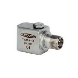 TA104 Dual Output, Temperature/Acceleration, Side Exit Connector/Cable, 100 mV/g, 10 mV/°C