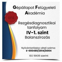 Forgógépek kiegyensúlyozása tanfolyam, Rezgésdiagnosztikai tanfolyam IV-1, Balanszírozás