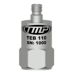 TEB110 Series Test and Measurement Accelerometer, Top Exit, 100mV/g
