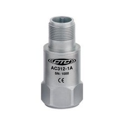 AC312 Low Voltage Accelerometer, Top Exit Connector/Cable, 25 mV/g