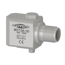WT136 alacsony frekvenciás rezgésgyorsulás érzékelő, 500 mV/g, oldalsó kivezetésű