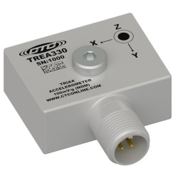 TREA330 - prémium, kompakt triaxiális rezgésgyorsulás érzékelő, 100 mV/g