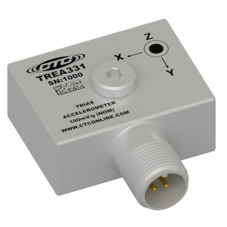 TREA331 - Low cost Triaxial Accelerometer, 100 mV/g