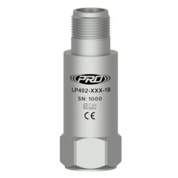 LP402 Dual Output Sensor, Loop Power 4-20 mA, Velocity, Dynamic Acceleration, Top Exit Connector/Cable