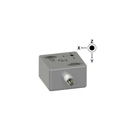 TXFA333-VE Alacsony költségű, alacsony frekvenciás, triaxiális rezgéssebesség érzékelő, oldal kivezetés, 20 mV/mm/sec