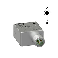 BSFA333-IV Inverse Voltage Triaxial Accelerometer, Side Exit 4 Pin Mini-Mil Connector, 100 mV/g